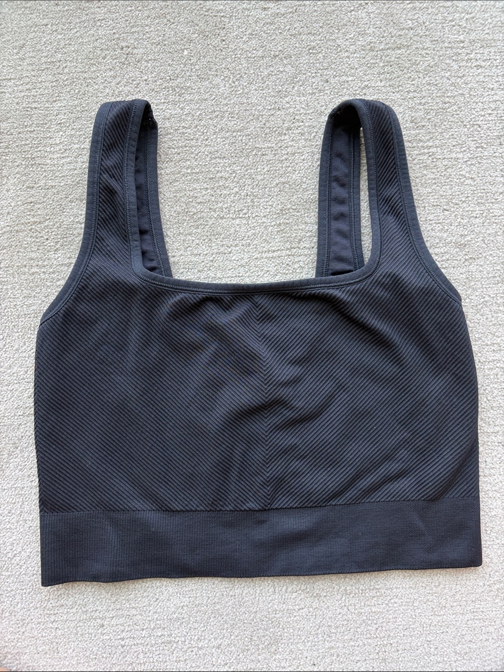 All in Motion Seamless Black Ribbed Tank